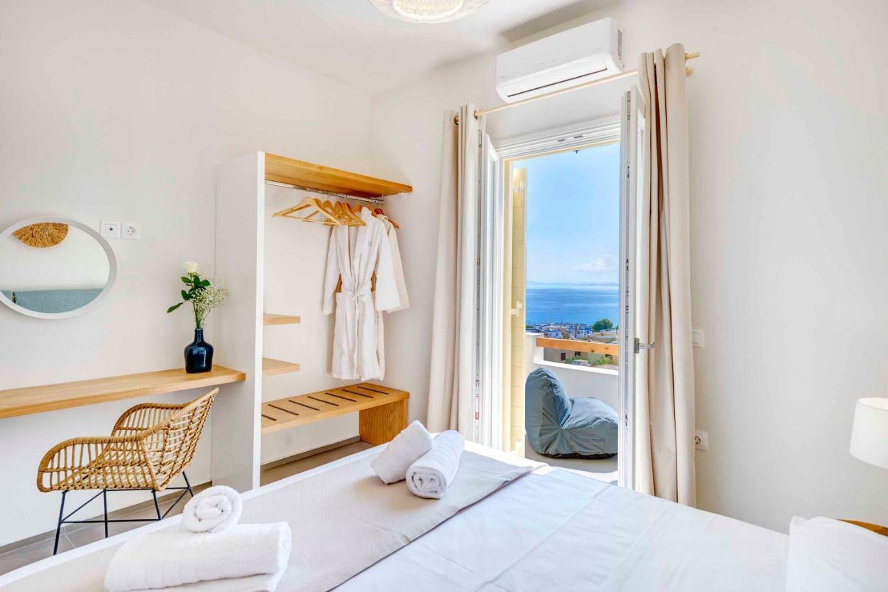 Villa Alba In Syros With Private Jacuzzi Azolimnos Exterior foto