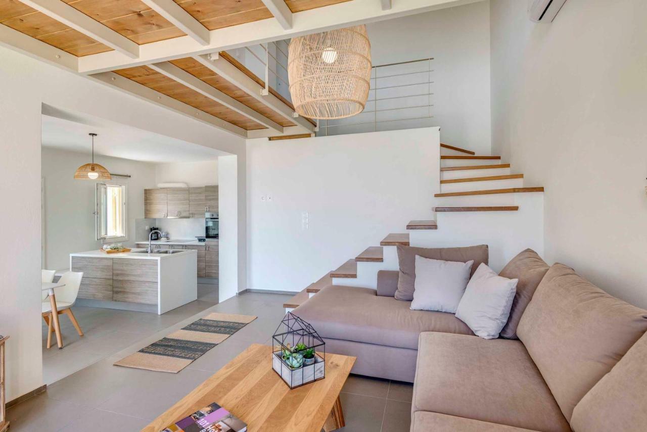 Villa Alba In Syros With Private Jacuzzi Azolimnos Exterior foto
