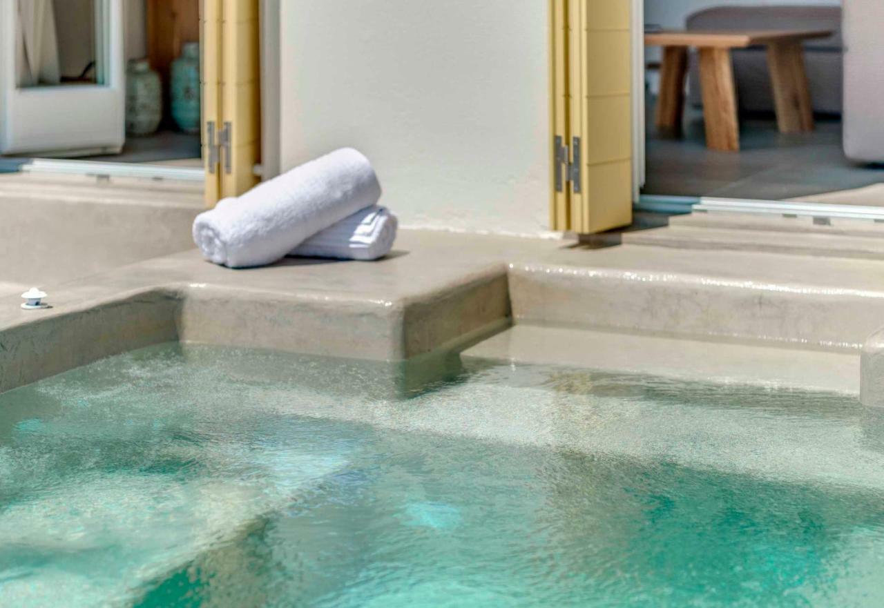 Villa Alba In Syros With Private Jacuzzi Azolimnos Exterior foto